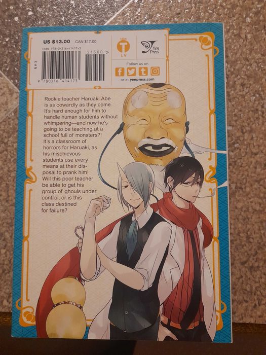 Managa ,,a terrified teacher at ghoul school!"