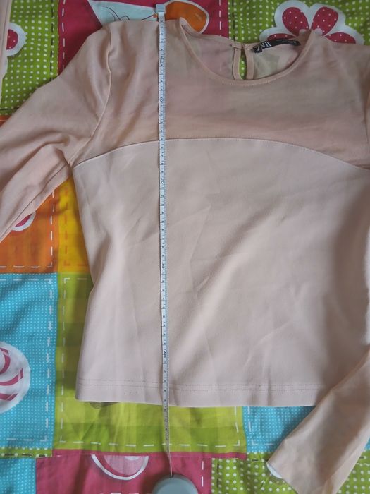 Блуза Zara и сатенен том Monki