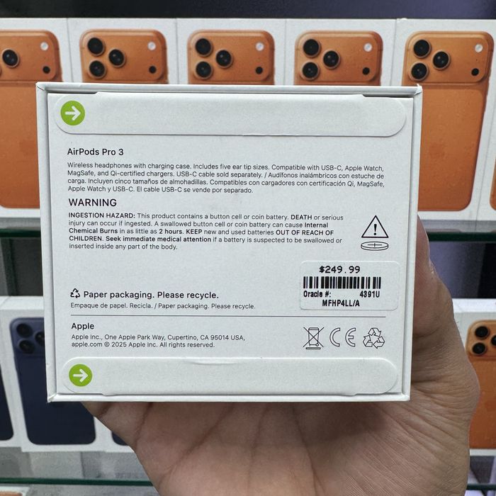 Оригинальные наушники AirPods Pro 3 с гарантией