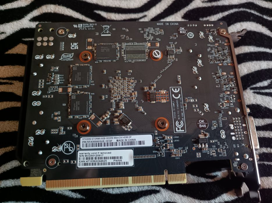 Видеокарта Palit RTX 3050 6Gb