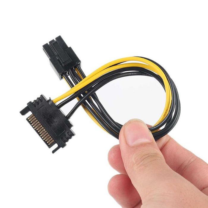 VGA питание переходник PCI_Express x16, Sata 15PIN - 8PIN(6+2),