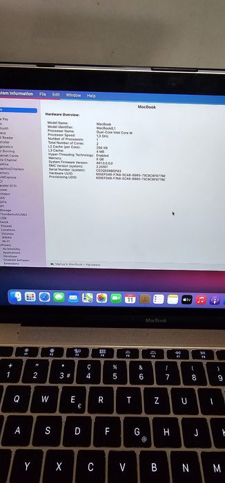 MacBook (Retina, 12-inch, Early 2015) cu sistemul de operare macOS Big