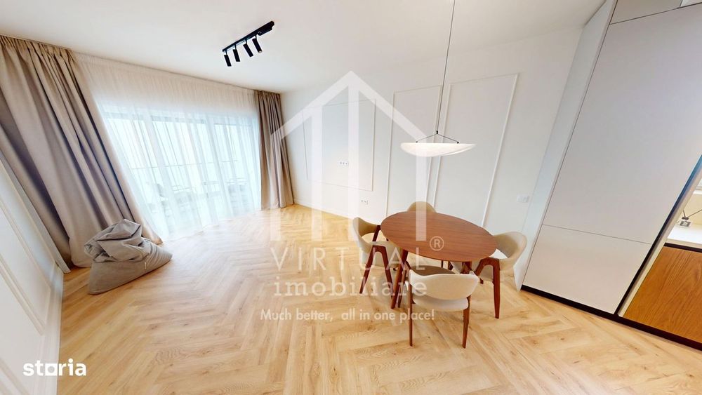 Apartament partial mobilat si utilat - decomandat - 3 camere si balcon