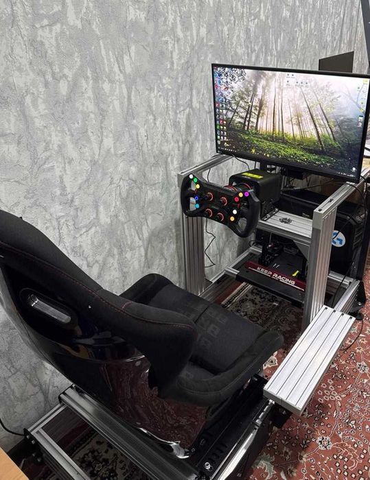 Автосимулятор с кокпитом—Simagic Alpha EVO+GT Neo+P1000 (пол.комплект)