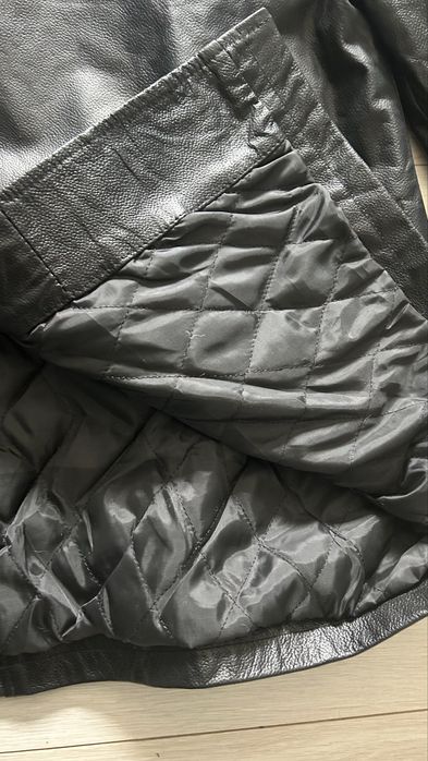 PLG — Мъжко кожено яке, естествена кожа, размер 5XL,