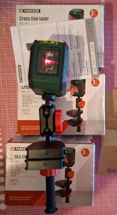 Лазерен нивелир със кръстосани линии Parkside PKLL 7 E4