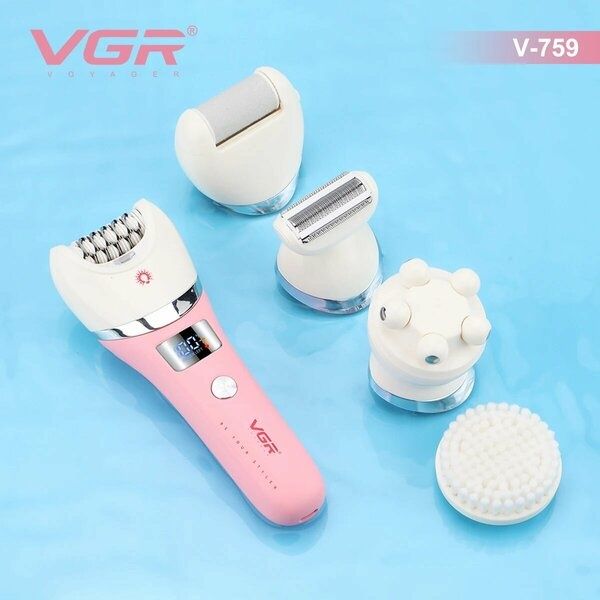 VGR Удаление волос Профессиональный Эпилятор Электрический Ноги Тело А