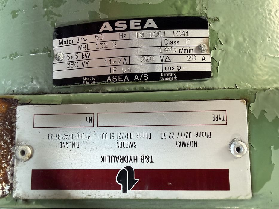 Хидростанция 5.5 кВ/хидравлична станция с охлаждане