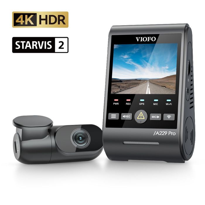 Viofo a229 pro 2ch двуканален видеорегистратор 4k+2k с двоен sony star