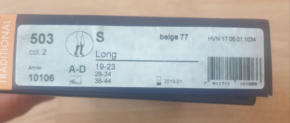 Ciorapi medicinali pentru circulatie, varice Sigvaris S