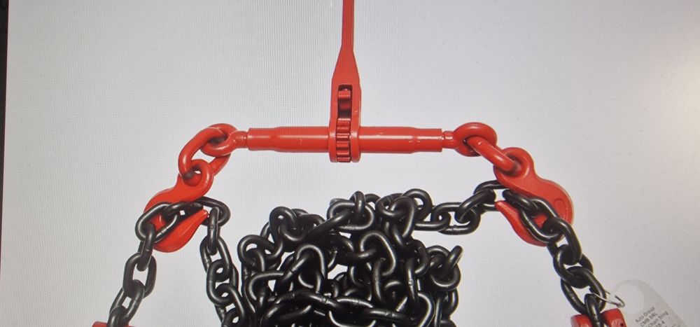 Lant ancorare pentru utilaje grele cu dispozitiv de tensionare pe clic