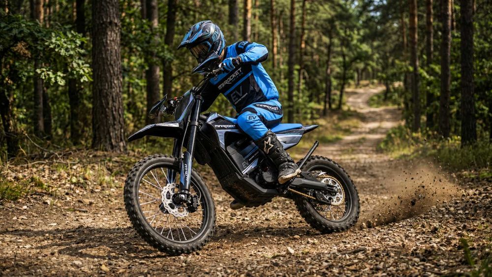 Cross electric MRM eBeast 19/16" 8000W 72V 35Ah Li-ion albastru
