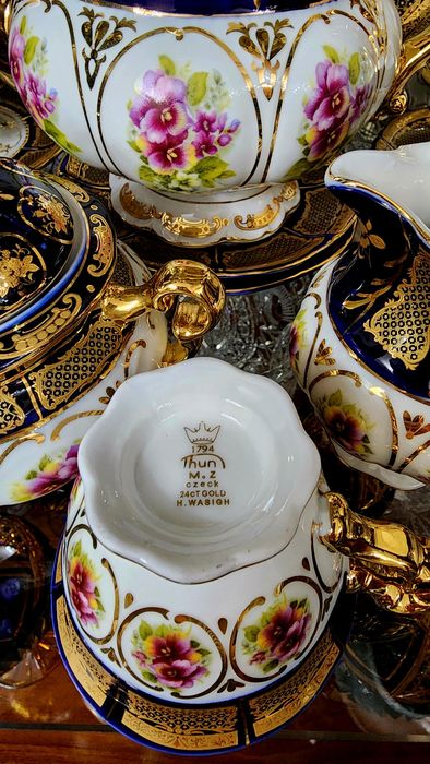 Чайный сервиз "Букет цветов" Чехия. Дёшево !