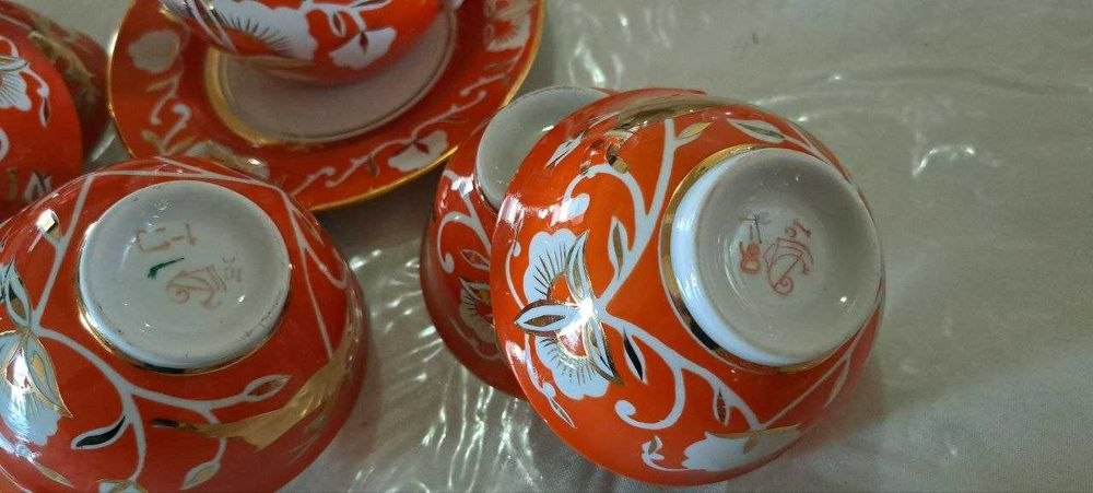 Чайный сервис (Олень) СССР, новый, большие пиялушки