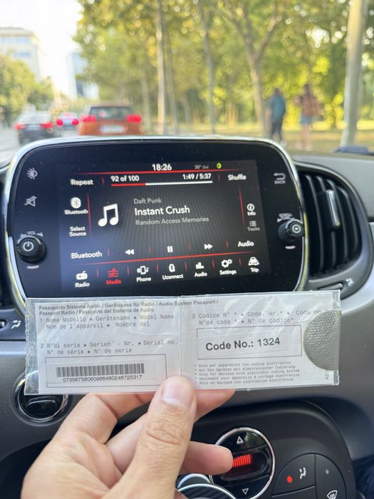 Unitate display Fiat 500 uconnect 7inch