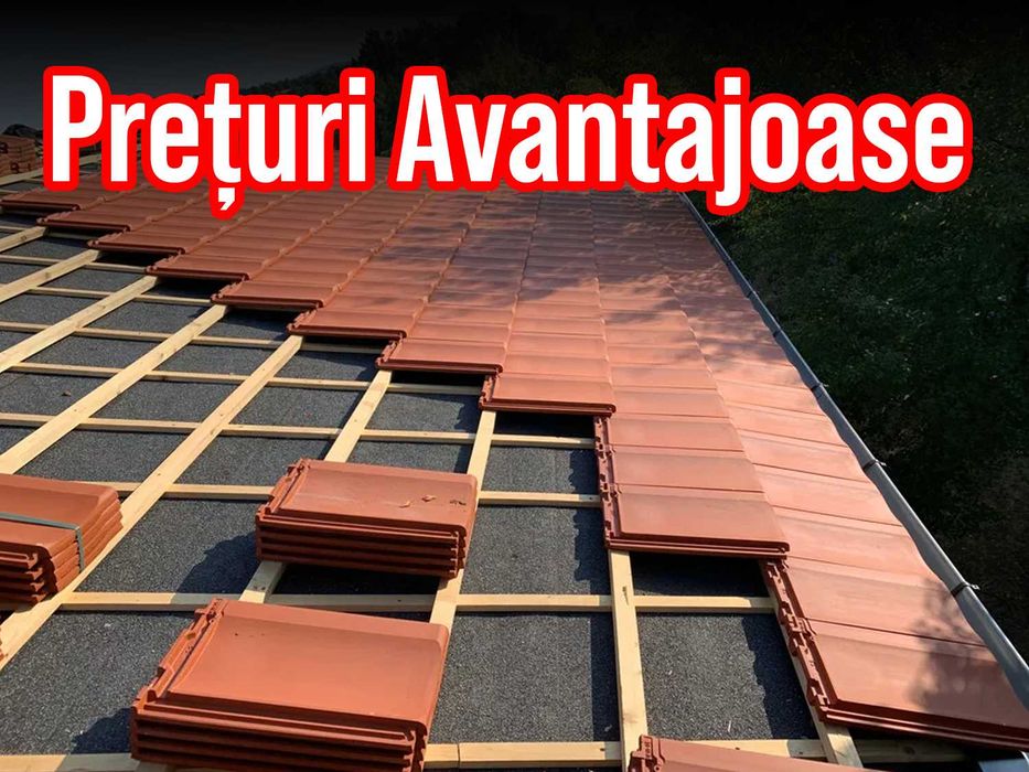 Montaj Reparații Acoperișuri Tablă, Țiglă, Dulgherie, Mansardări, etc.