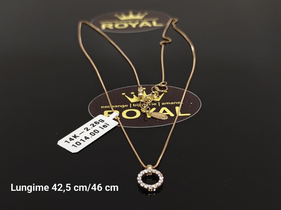 Bijuteria Royal: Lanț aur 14k/2.26 gr