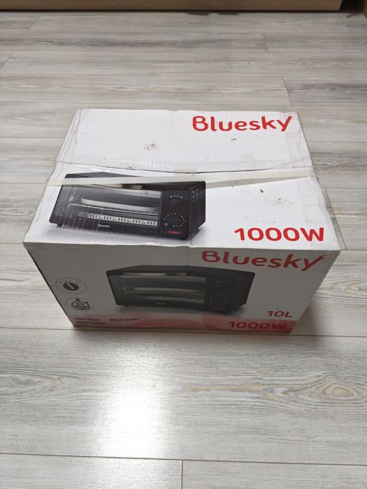 Mini cuptor electric Bluesky 1000W, capacitate 10L (Model BTO10-17) – Nou în cutie