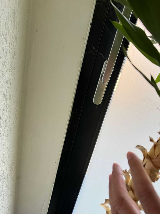 Usa culisanta termopan din aluminiu cu doua deschideri , geam tripan, 2.45m x 2.95m