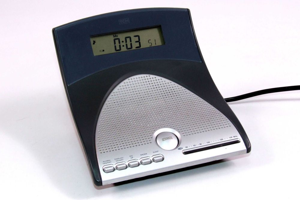 Radio Ceas Calendar TCM, Made in Germany, FM, forma deosebita, NOU