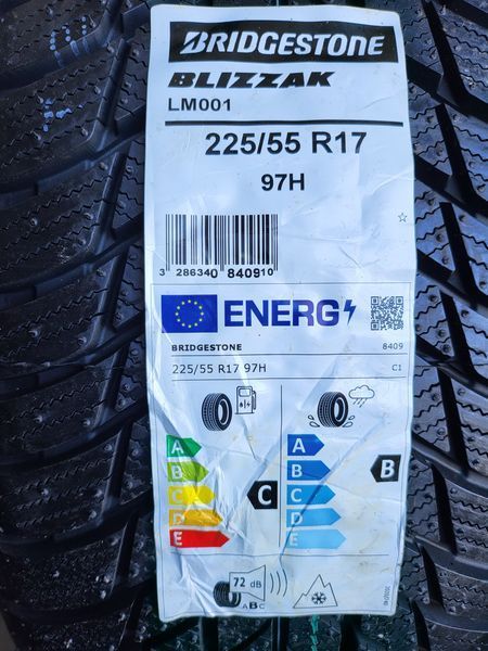 225/55/17 BRIDGESTONE 2бр