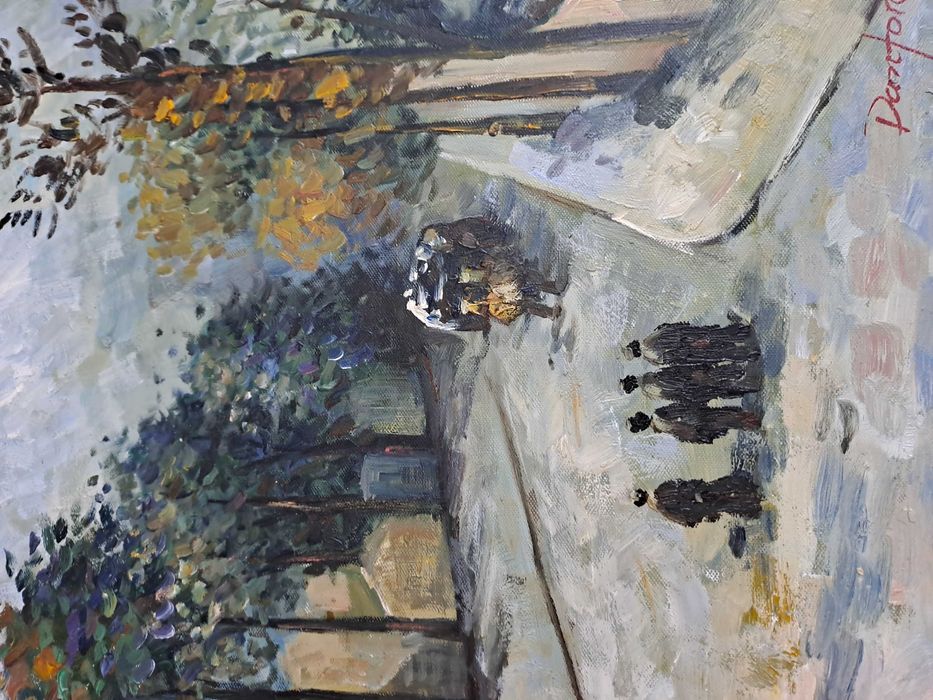 tablou pictura pe panza 61/51 cm semnat Danford