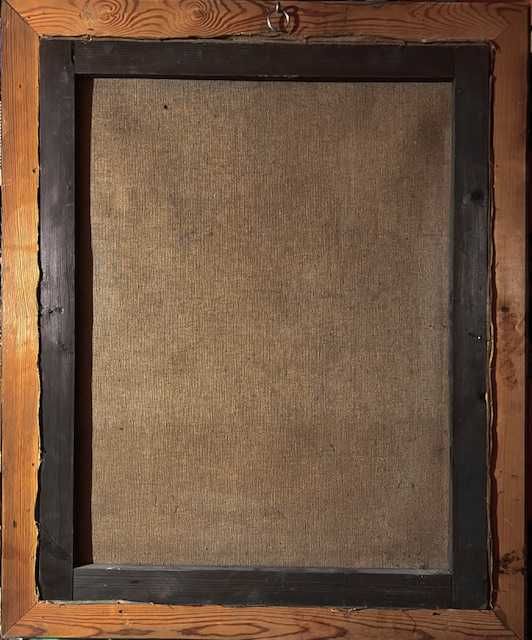 "FATA IN ROSU" IMPECABIL! Superb Tablou f VECHI, sem datat 1931, 70x50