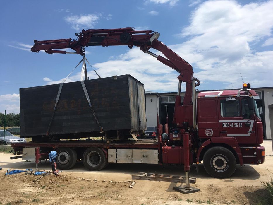 Камион с кран 21 м. Пазарджик. Транспортни услуги.Автокран