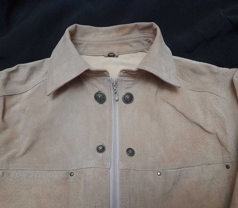 Винтажная замшевая рубашка 50-52 р