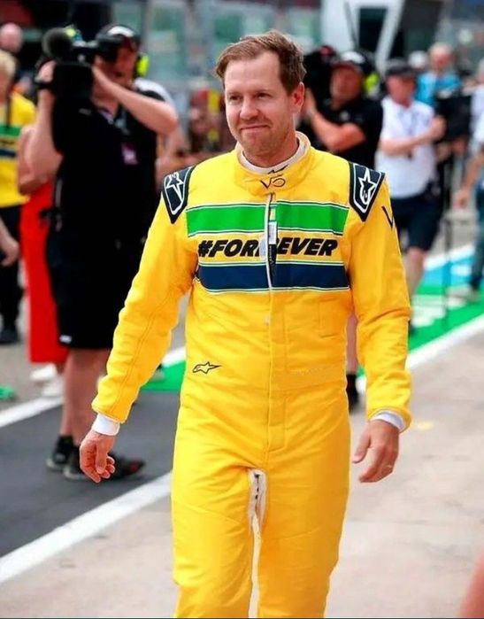 Cursa comemorativa Senna / Vettel, salopeta/costum/combinezon karturi