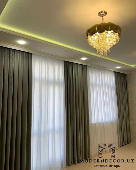 Арзон/Недорого Современные  Шторы , Портьеры, Pardalar, Portierlar