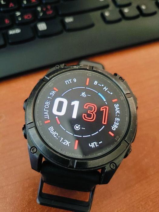 Garmin Fenix 8 (51 мм) Sapphire Titanium / Black