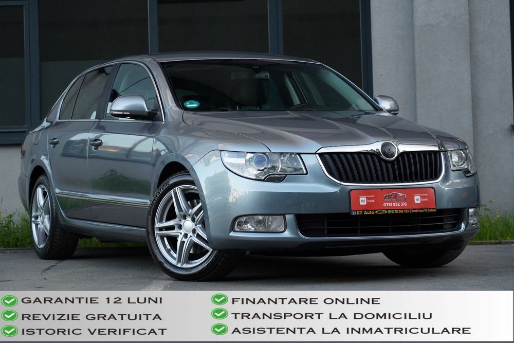 Skoda Superb Exclusiv 2012 2.0Diesel 170cp Euro 5 • 12Luni Garantie Motor Cutie • Transport gratuit la domiciliu •Rate Doar cu buletinul• RAR EFECTUAT