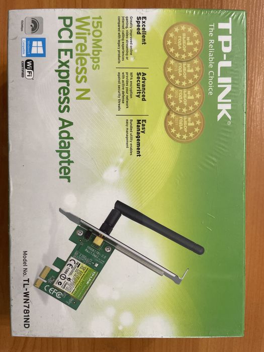 Wi-Fi адаптер TP-Link TL-WN781ND (PCI Express)