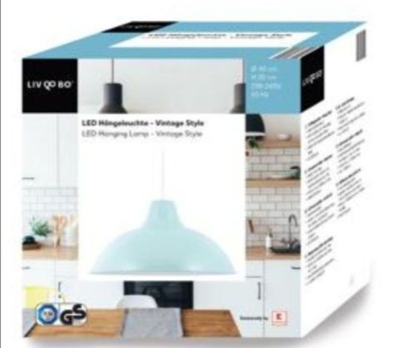 Лед висяща лампа , абажур,ретро стил