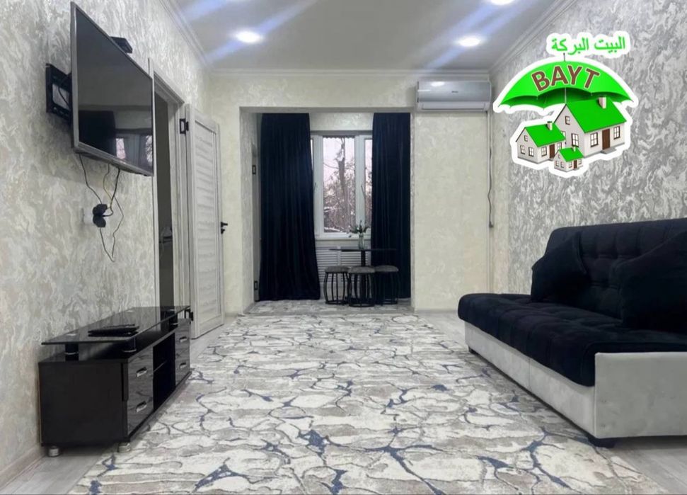 |МЕТРО ХАМЗА 50м² 1.5х6 ²3/3/4 ЕВРОРЕМОНТ меб+тех Чиланзар 5 продаётся