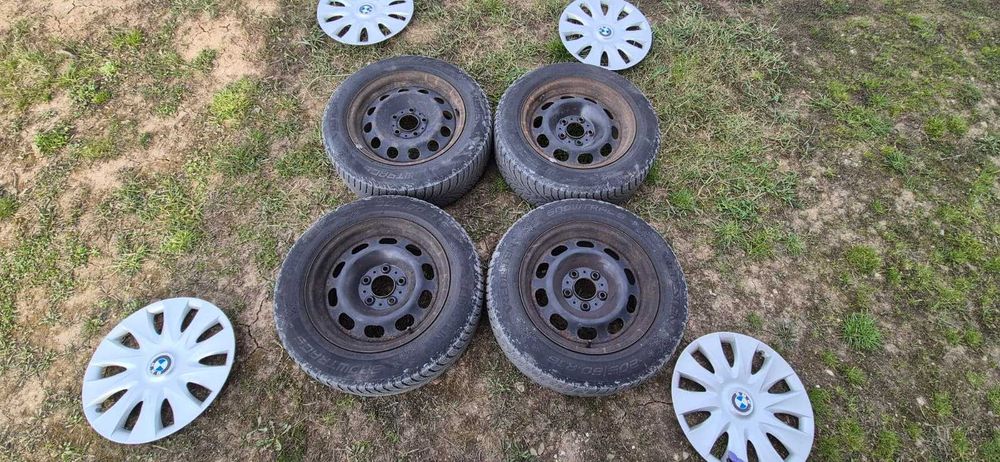 Jante tabla 16" BMW Seria 3 F30 F31 Seria 1 cu anvelope iarna