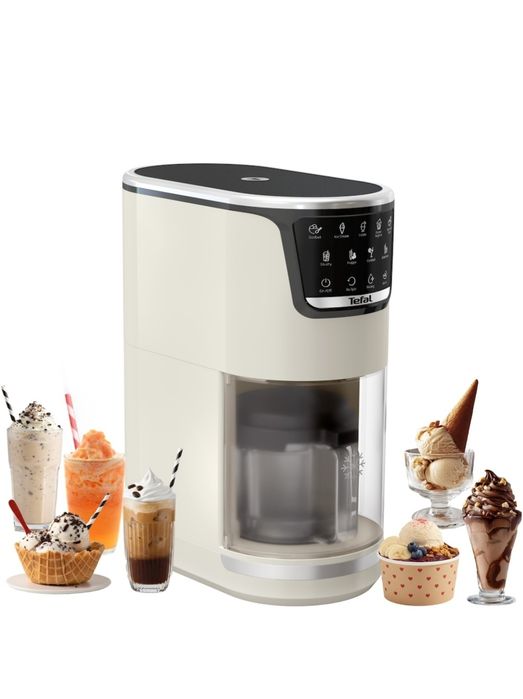 Aparat de inghetata Tefal Dolci IG602AE0, 10 programe, capacitate 3 x 0.46L  - Sigilat