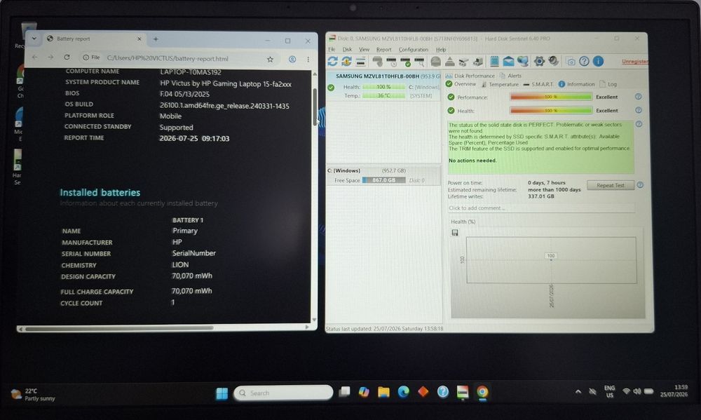 Геймърски Лаптоп HP Victus [ I7-13620H ] [ 16GB DD5 ] [ 1TB SSD ] [ RTX 5060 ]