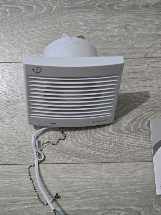 Ventilator baie cu temporizator 12W – Silențios, Alb