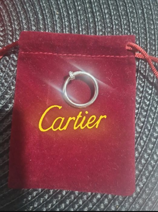 Inel Cartier Needle cu pietricele