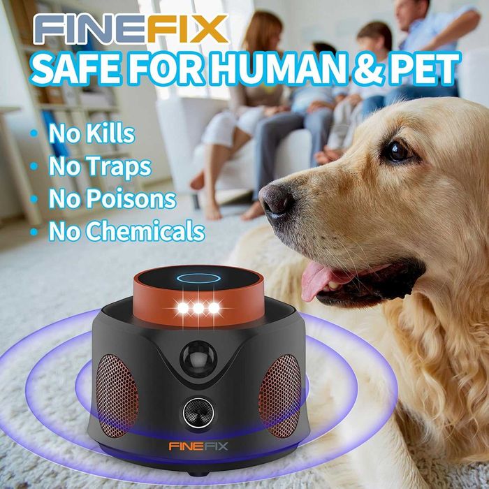 FINEFIX Ултразвуков репелент  за мишки, за гризачи и др.- 100% ХУМАННО