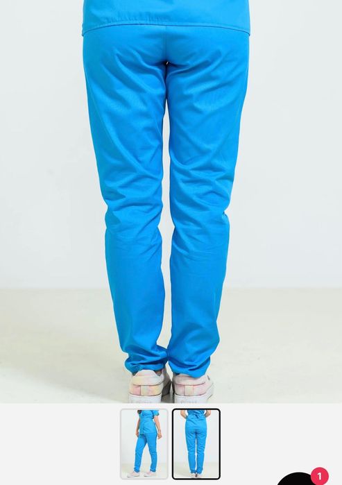 Pantaloni personal medical , unisex , turcoaz , XXL