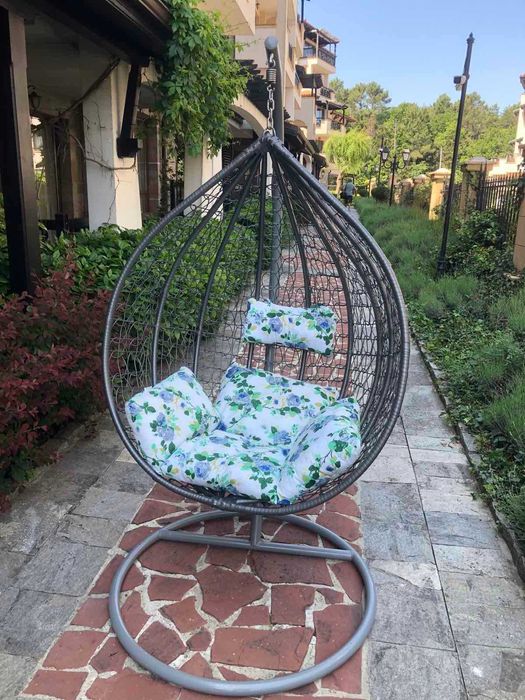 179лв.- Градинска люлка тип гнездо, яйце,ратан висяща