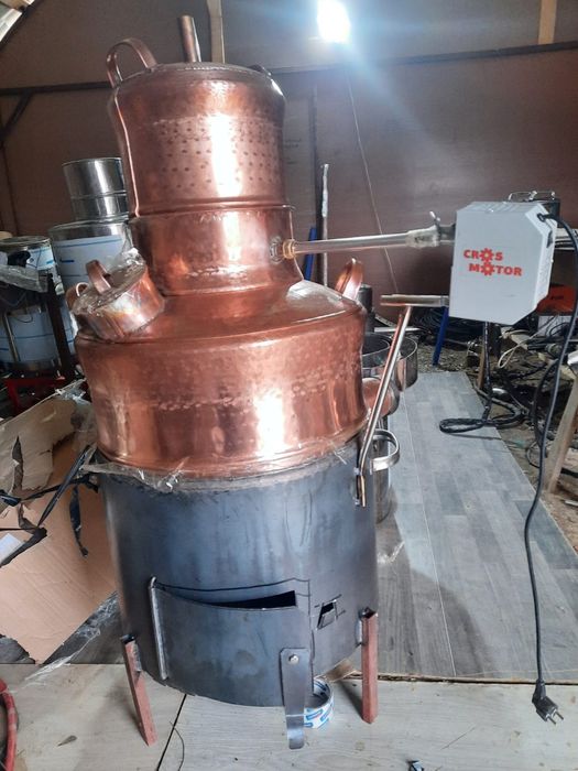 Cazan de tiuca din inox și cupru