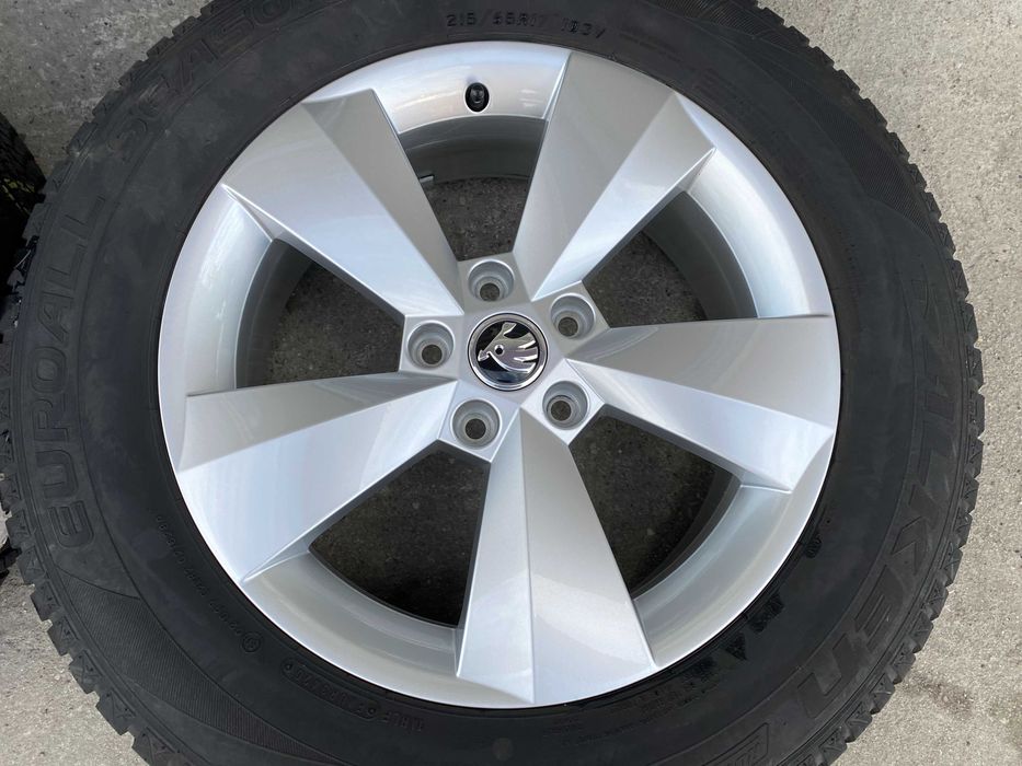 Jante originale Skoda 17 cu anvelope de iarna