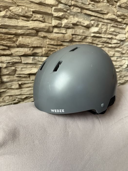 Детска ски каска H-KID 500, сива