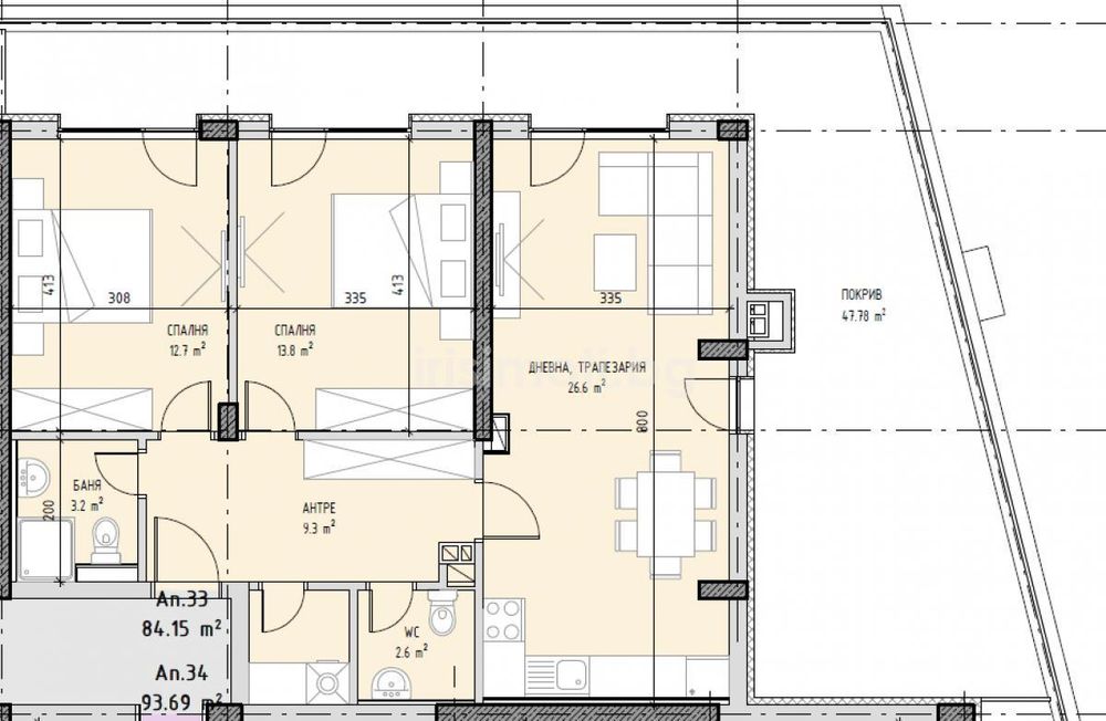 Продава се Тристаен апартамент в София, Малинова долина - 102 кв.м за 1961 €/кв.м - Снимка #5