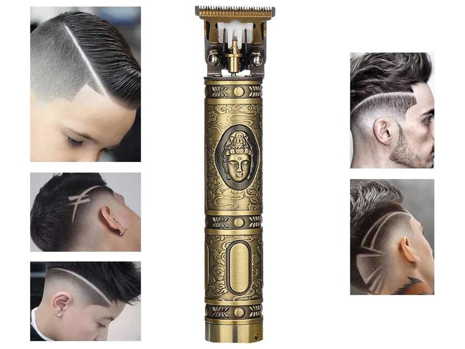 Aparat electric pentru tuns barba si par reincarcabil inox 4 capete