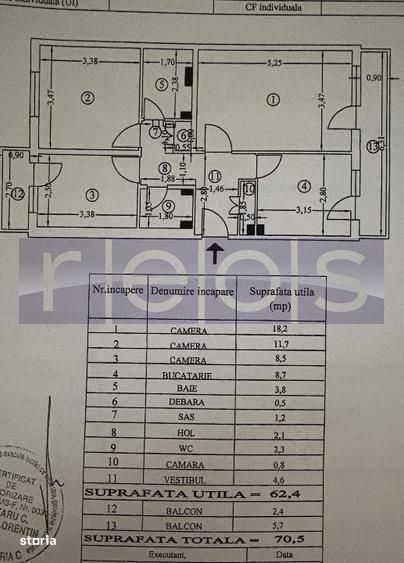 Vanzare 3 Camere Decomandat Dristor